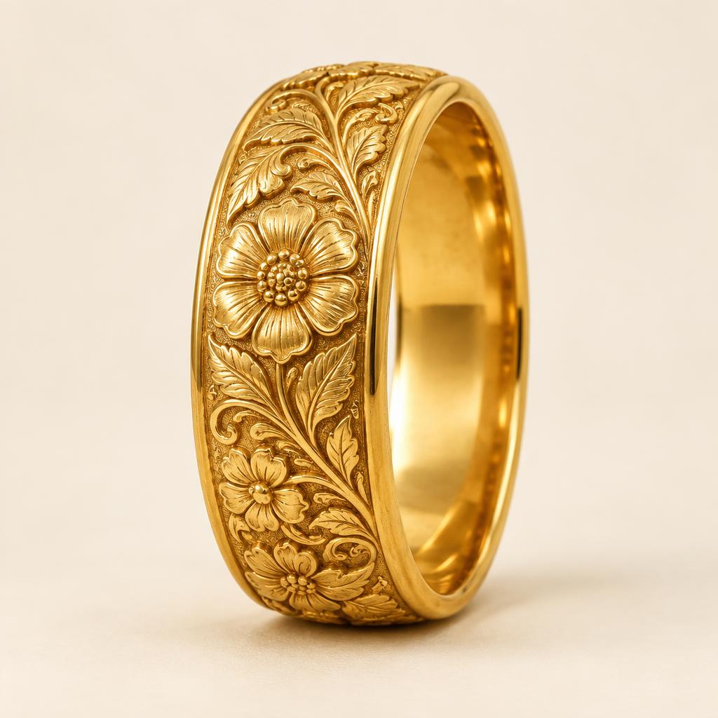 Carved Kada Bangle