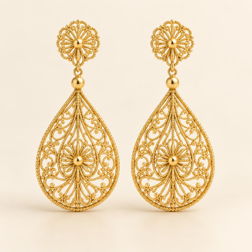 Filigree Drop Earrings